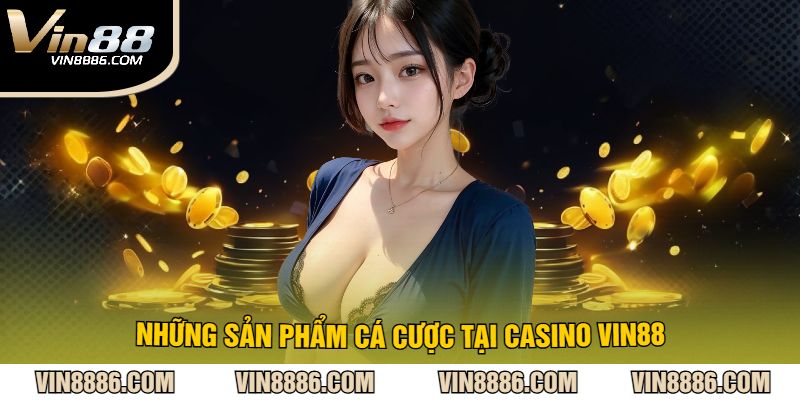 Những sản phẩm cá cược tại Casino VIN88